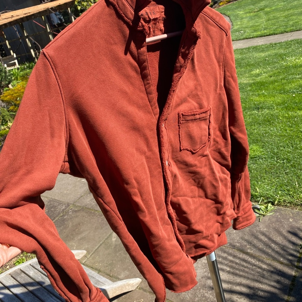 Frank & Eileen Rust Orange Shirt Jacket